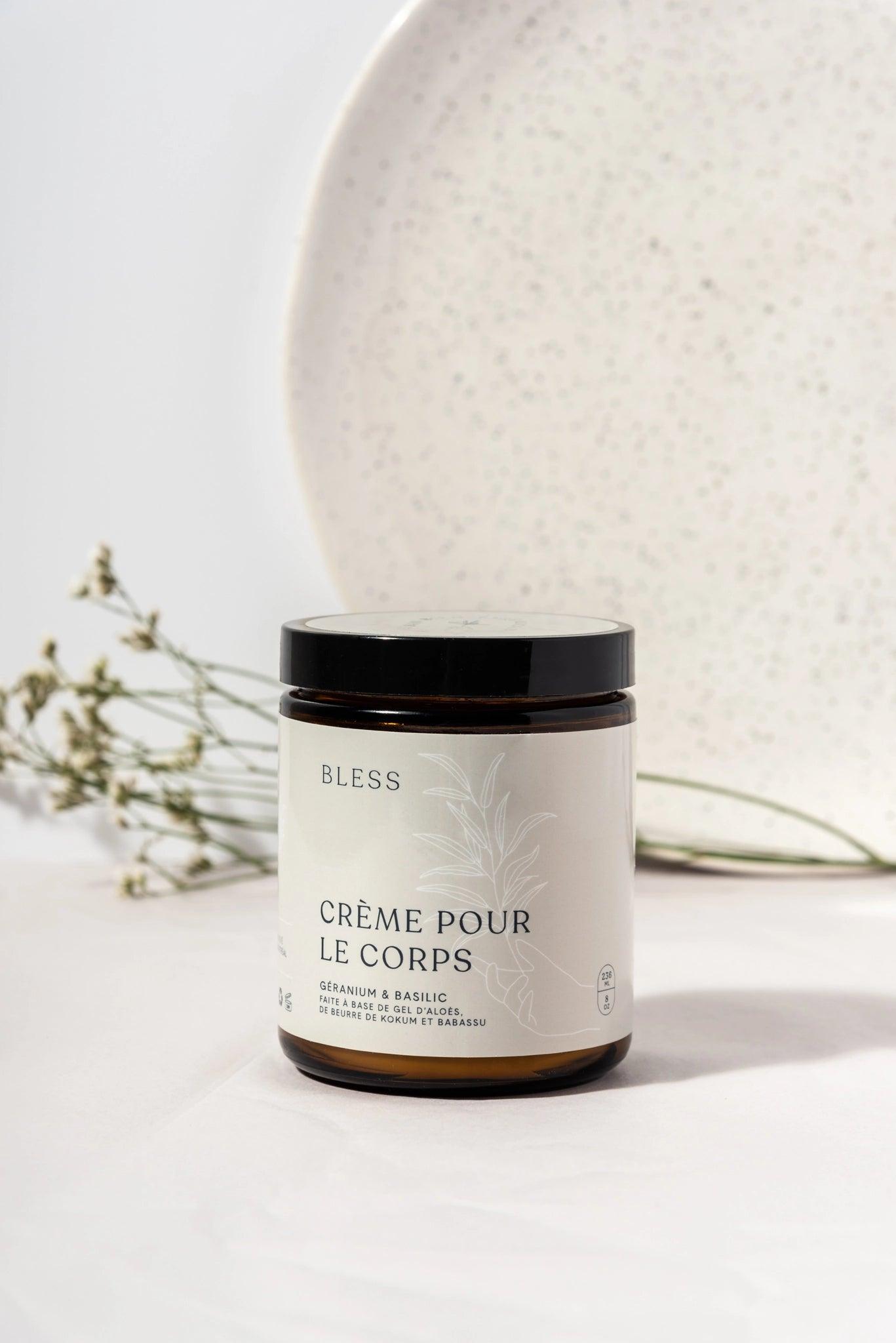 Geranium & Basilic body cream